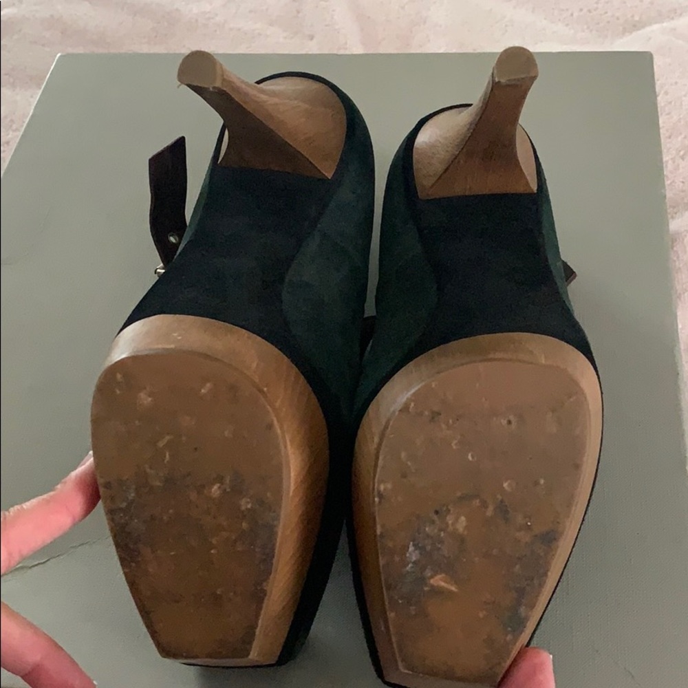 MARNI green suede heels size Eu 39 - Picture 2 of 3